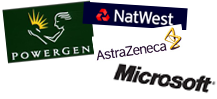 Clients: Microsoft, Natwest,  AstraZeneca